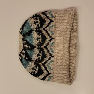 AEO Blue and Green Knit Beanie